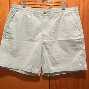 Polo Ralph‎ Lauren Mens XXL Stretch Classic Shorts-Aqua-Elastic Waist-Preppy